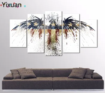 5 Panels High Quality Frame Canvas Painting Decor Eagle flag Wall Art Painting Modern Home Decor Picture For Living Room
5 Panels High Quality Frame Canvas Painting Decor Eagle flag Wall Art Painting Modern Home Decor Picture For Living Room