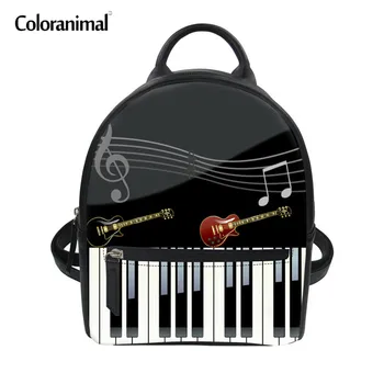 Coloranimal Women Mini School Backpack Music Paino Keyboard Print Children Teen Girl Casual PU Leather School Shoulder Bookbags
Coloranimal Women Mini School Backpack Music Paino Keyboard Print Children Teen Girl Casual PU Leather School Shoulder Bookbags