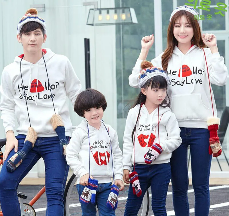 Matching Family Clothing Autumn Winter Christmas Active Cotton Hooded Father Son Mother Daughter Men Women Children Clothes
Matching Family Clothing Autumn Winter Christmas Active Cotton Hooded Father Son Mother Daughter Men Women Children Clothes