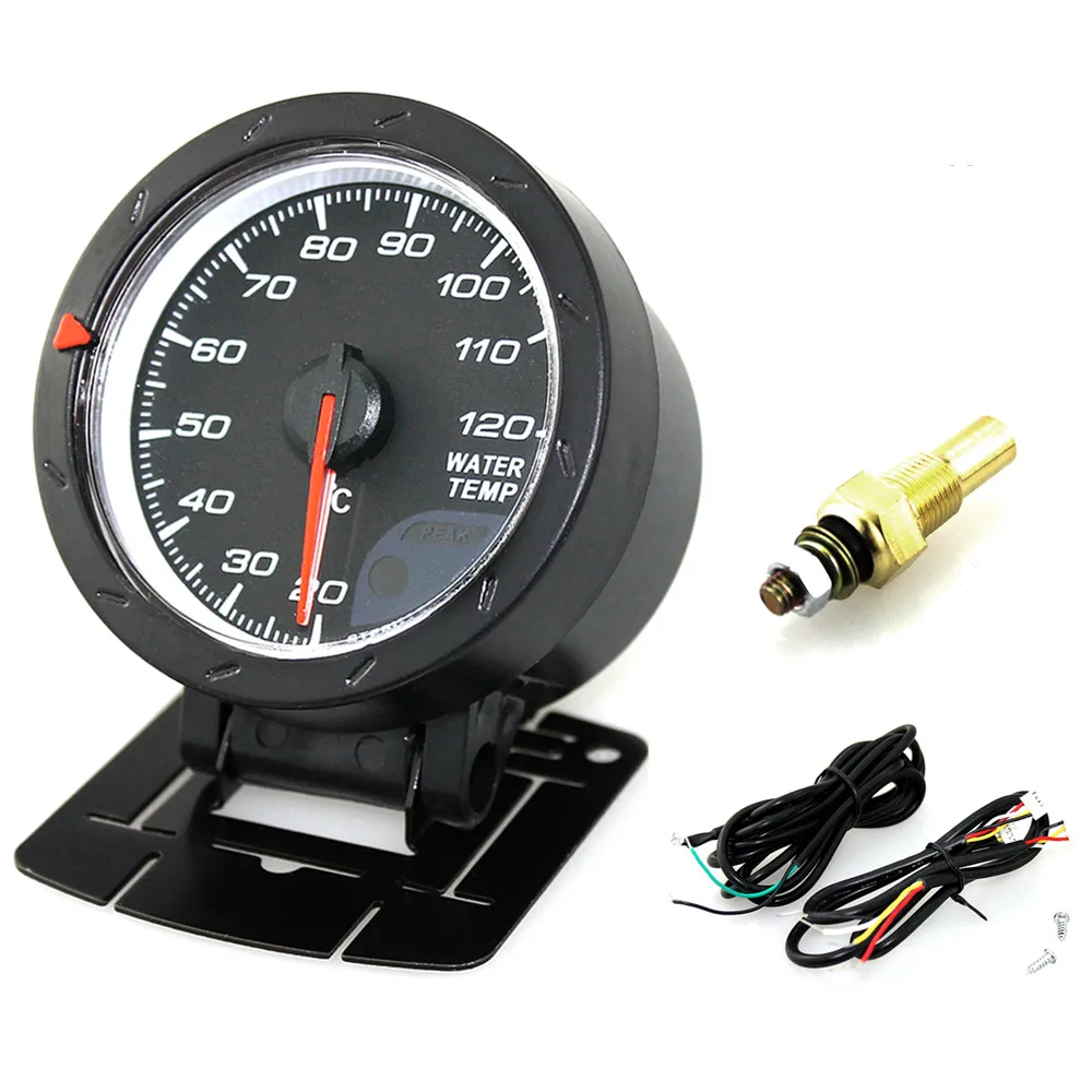 60MM 2.5Inch 12V 20~120 Degree Celsius Universal Car Motor Gauge Water Temperature Meter Black Shell with Red & White Lighting
60MM 2.5Inch 12V 20~120 Degree Celsius Universal Car Motor Gauge Water Temperature Meter Black Shell with Red & White Lighting