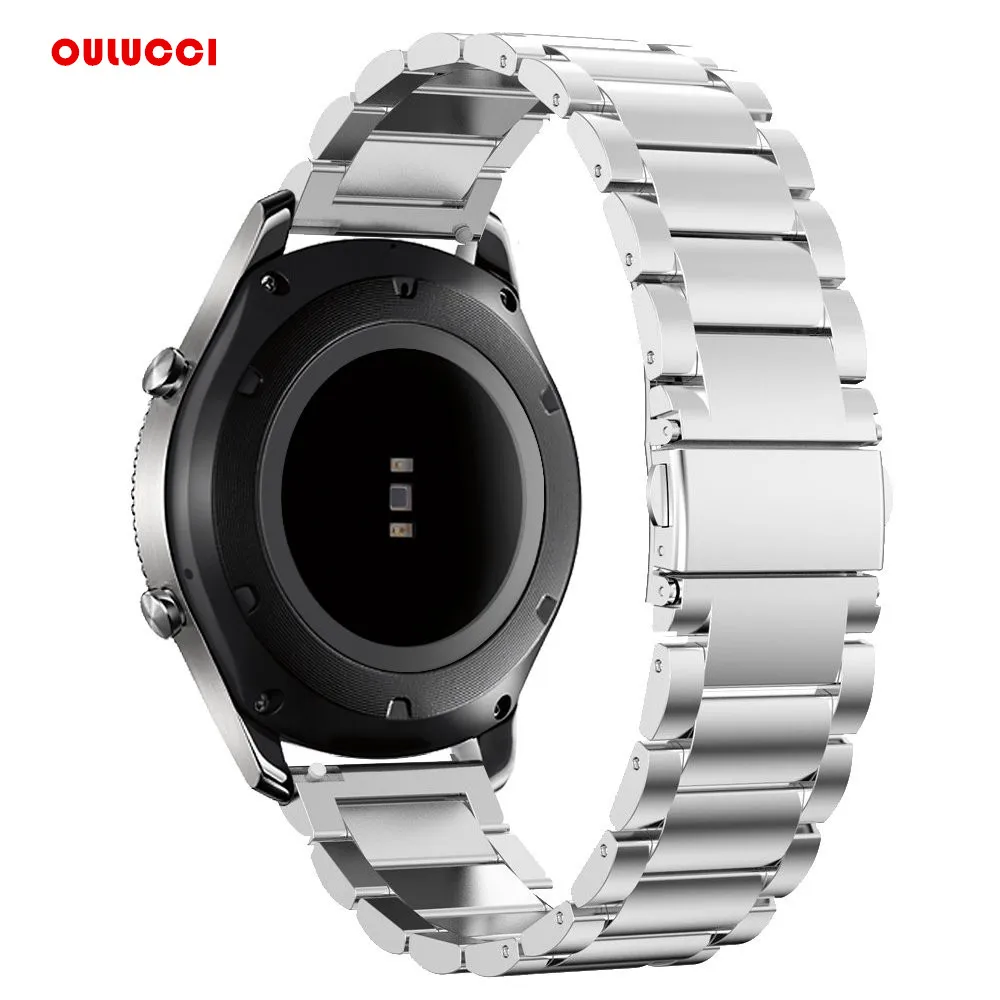 22mm Stainless Steel Metal Replacement Smart Watch Band Bracelet for Gear S3 Classic SM-R760 and S3 Frontier SM-R770 Smartwatch
22mm Stainless Steel Metal Replacement Smart Watch Band Bracelet for Gear S3 Classic SM-R760 and S3 Frontier SM-R770 Smartwatch