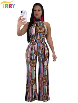 JRRY Sexy Loose Print Women Jumpsuit Backless Turtleneck Top Loose Long Pants Ladies Romper
JRRY Sexy Loose Print Women Jumpsuit Backless Turtleneck Top Loose Long Pants Ladies Romper