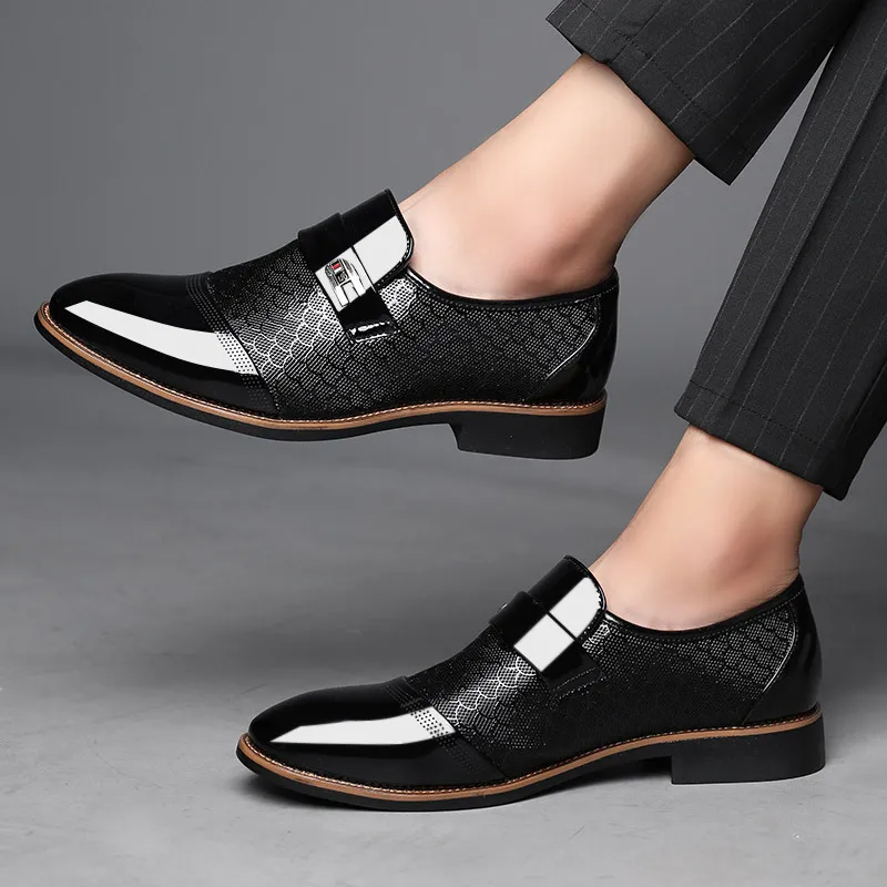 Size 38-48 Fashion Business Dress Men Shoes 2019 New Classic Leather Men's Suits Shoes Fashion Slip On Dress Shoes Men Oxfords
Size 38-48 Fashion Business Dress Men Shoes 2019 New Classic Leather Men's Suits Shoes Fashion Slip On Dress Shoes Men Oxfords