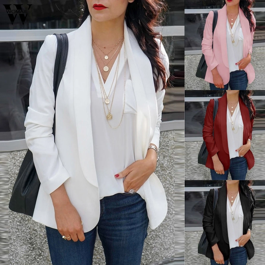 Womail women elegant jacket Coat Fashion Autumn Long Sleeves Work Office Coat female Jacket Loose Outwear open stitch tops J712
Womail women elegant jacket Coat Fashion Autumn Long Sleeves Work Office Coat female Jacket Loose Outwear open stitch tops J712