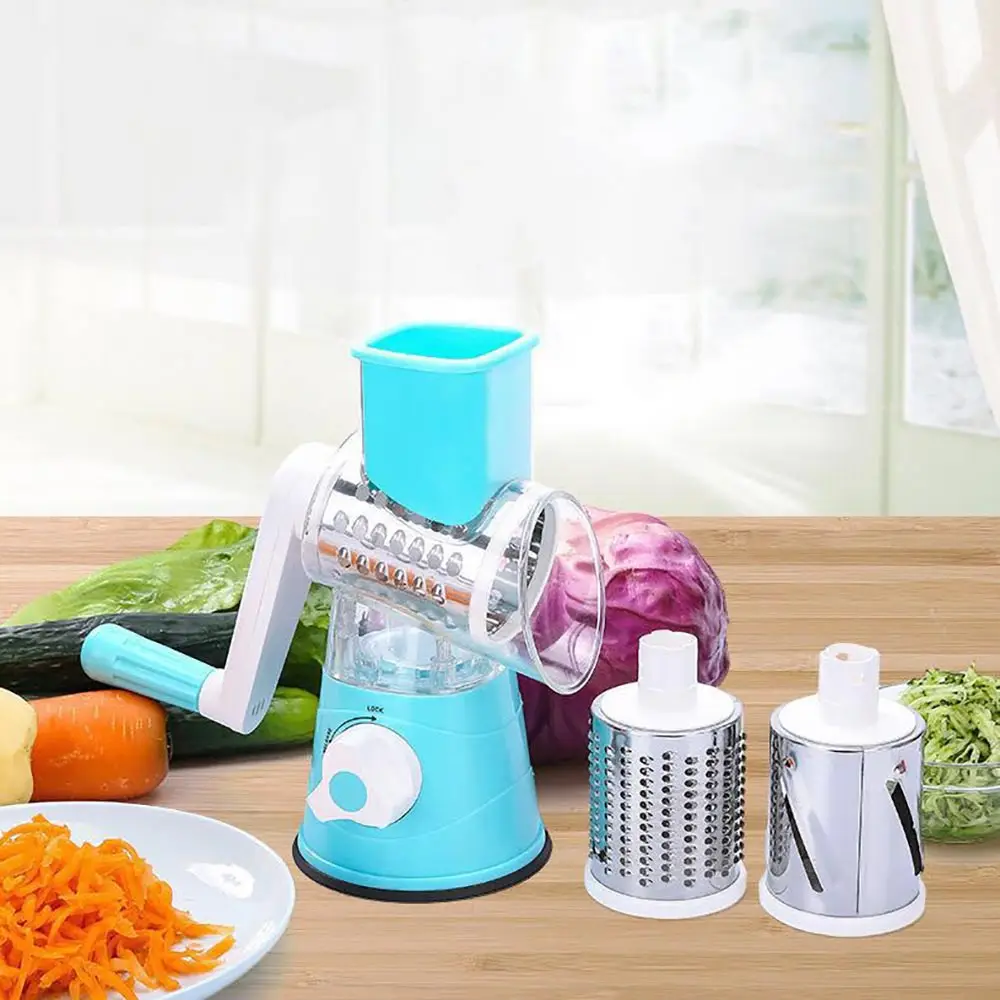 Konesky Vegetable Cutter Round Mandoline Slicer Potato Carrot Grater Slicer With 3 Stainless Steel Chopper Blades Kitchen Tool
Konesky Vegetable Cutter Round Mandoline Slicer Potato Carrot Grater Slicer With 3 Stainless Steel Chopper Blades Kitchen Tool