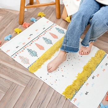 100% Cotton Hand Woven Knitting Tassels Shaggy Rug and Carpets Washable Decorative Area Rugs for Parlor/Bedroom/Kitchen/Hallway
100% Cotton Hand Woven Knitting Tassels Shaggy Rug and Carpets Washable Decorative Area Rugs for Parlor/Bedroom/Kitchen/Hallway