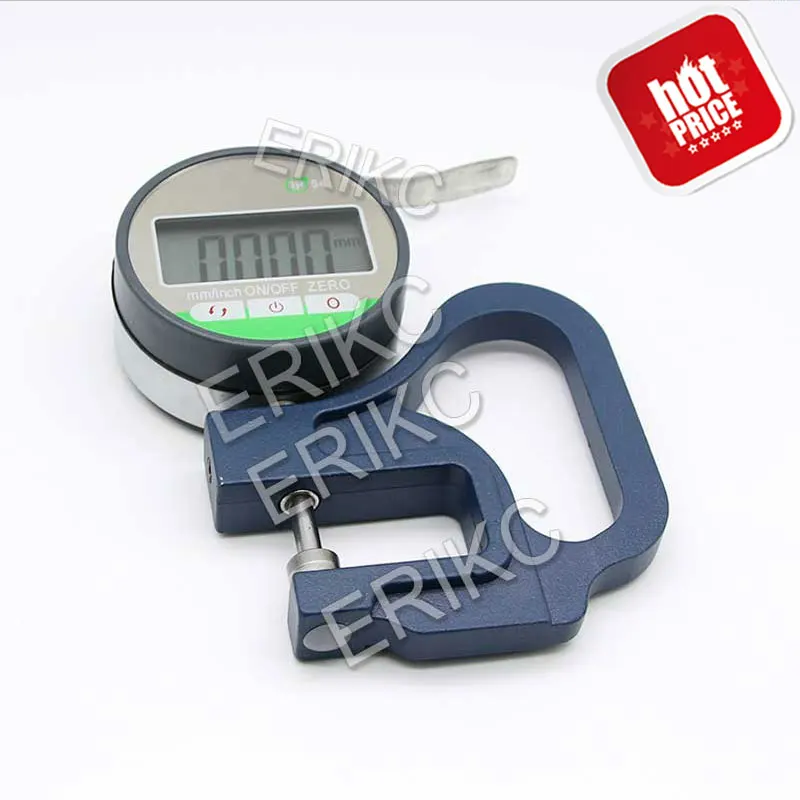 

ERIKC Digital Micrometer High-precision Thickness Gauge Caliper Shims Measuring Tools for Adjusting Fuel Injection Gasket Washer