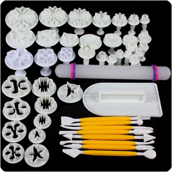 

50% shipping fee 10 packs, 14 Sets 46pcs Delicious Fondant Cake Decorating Modelling Tools Set DIY Cake Decorating