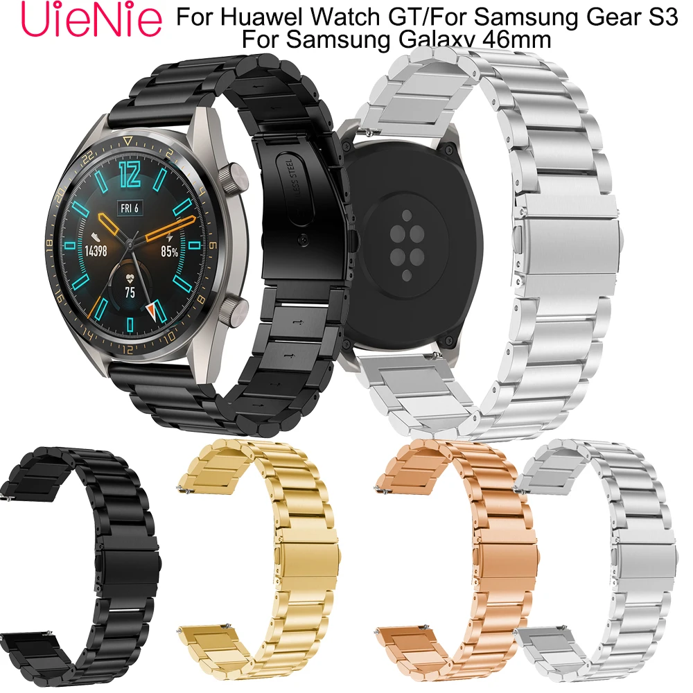 22mm Stainless Steel Strap for Samsung Gear S3/Galaxy 46mm smart watch strap For Huawel Watch GT watchband replace accessories
22mm Stainless Steel Strap for Samsung Gear S3/Galaxy 46mm smart watch strap For Huawel Watch GT watchband replace accessories