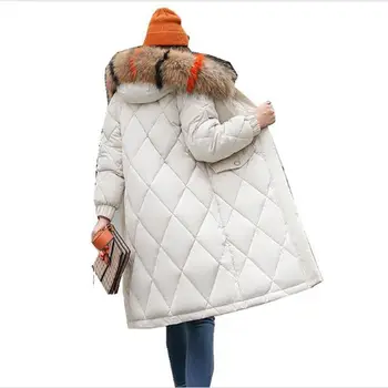 Large size Womens Down Cotton Jackets Thicker Fashion fur collar Hooded Parkas Long Slim Feather Padded Cotton Coats Women
Large size Womens Down Cotton Jackets Thicker Fashion fur collar Hooded Parkas Long Slim Feather Padded Cotton Coats Women