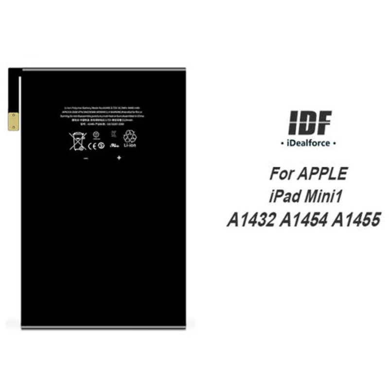 High Quality Internal Li-ion Battery Replacement For iPAD Mini 1 MINI1 Tablet Batteries with tool kit / A1432 A1454 A1455
High Quality Internal Li-ion Battery Replacement For iPAD Mini 1 MINI1 Tablet Batteries with tool kit / A1432 A1454 A1455
