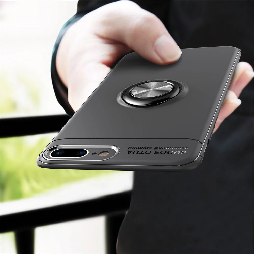 For iPhone 6 6s 7 8 Plus X Xs Max XR Case Colorful Metal Magnetic Ring Holder Soft Silicone TPU Luxury Cover for iPhone 5 5s SE
For iPhone 6 6s 7 8 Plus X Xs Max XR Case Colorful Metal Magnetic Ring Holder Soft Silicone TPU Luxury Cover for iPhone 5 5s SE