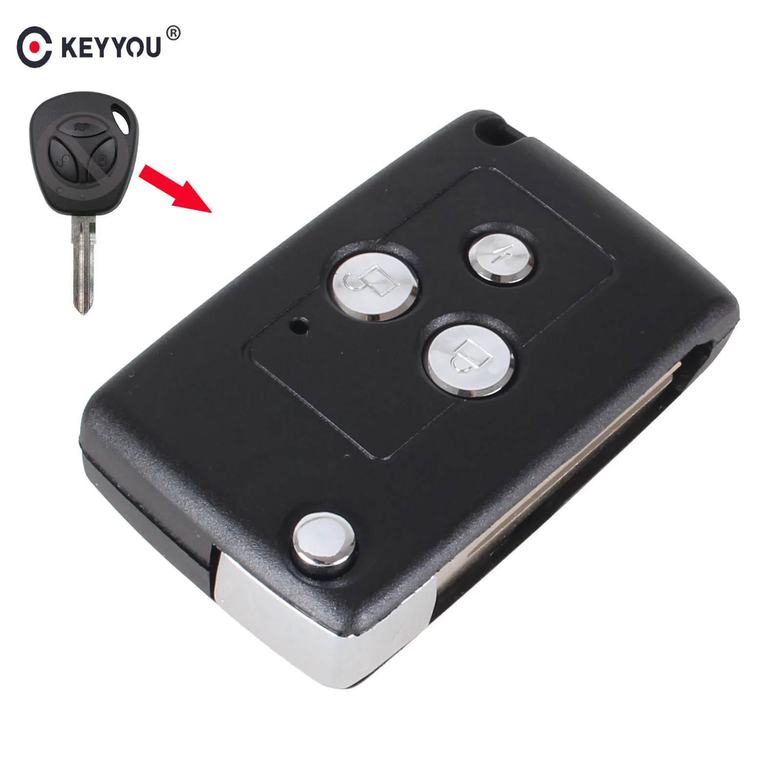 KEYYOU 10PCS Replacement Modified Flip Folding Car Remote Key Shell For Lada 3 Button Auto Blank Key Case Uncut Blade Fob Cover
KEYYOU 10PCS Replacement Modified Flip Folding Car Remote Key Shell For Lada 3 Button Auto Blank Key Case Uncut Blade Fob Cover