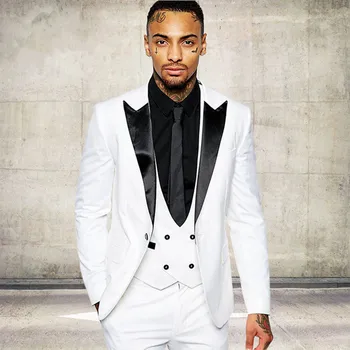 Classic High Quality White Men Suit Tuxedos Business Men Suit Prom Party Wear Wedding Tuxedos for Men Three Pieces
Classic High Quality White Men Suit Tuxedos Business Men Suit Prom Party Wear Wedding Tuxedos for Men Three Pieces