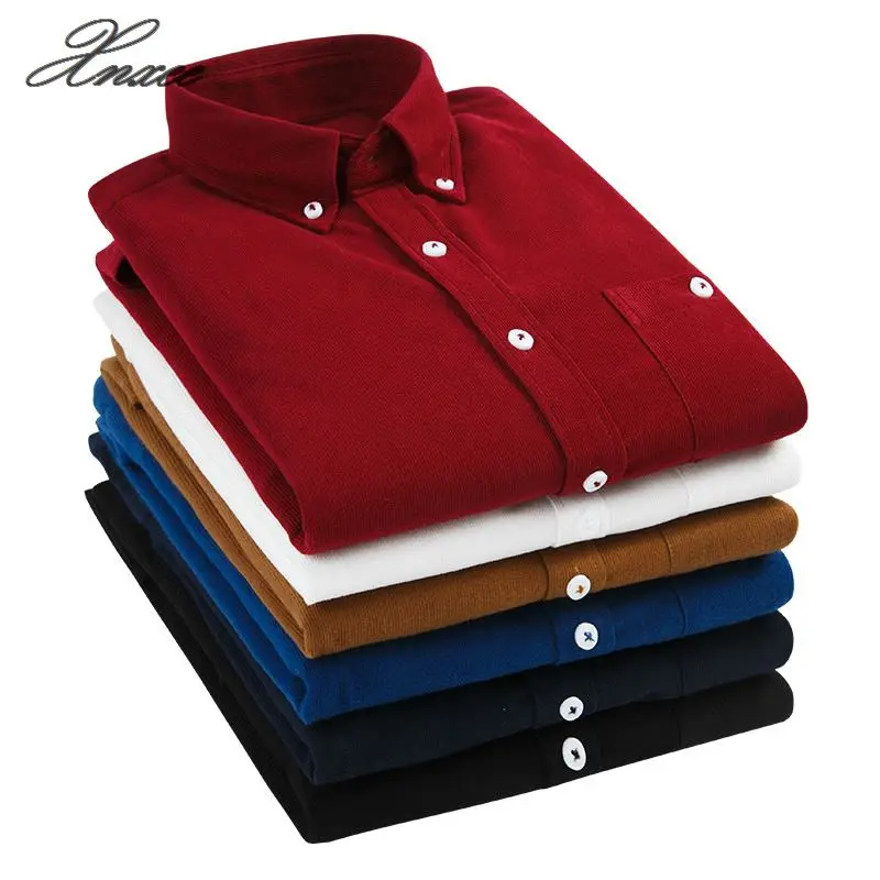 2020 autumn and winter new British wind corduroy solid color shirt men's long-sleeved wild large size shirts M-5XL
2020 autumn and winter new British wind corduroy solid color shirt men's long-sleeved wild large size shirts M-5XL
