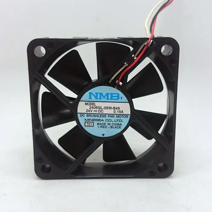 USED NMB-MAT NMB 2406GL-05W-B49 24V 0.15A 6CM 6015 3lines 60*60*15MM cooling fan
USED NMB-MAT NMB 2406GL-05W-B49 24V 0.15A 6CM 6015 3lines 60*60*15MM cooling fan