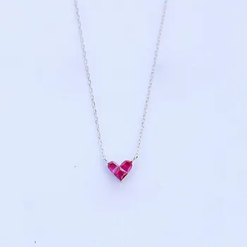 Beautiful Temperament 925 Sterling Silver Jewelry Cute Mini Crystal Fancy Short Female Heart Crystal Pendant Necklaces H304
Beautiful Temperament 925 Sterling Silver Jewelry Cute Mini Crystal Fancy Short Female Heart Crystal Pendant Necklaces H304