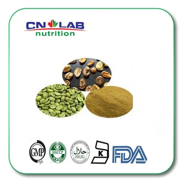 Image Factory Supply green coffee bean extract powder 50% chlorogenic acid Coffee Bean Extract 500g free shipping