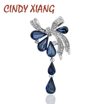 CINDY XIANG New Arrival Fashion Bow Brooches for Women Rhinestone Water-drop Style Brooch Pin 3 colors Available Summer 2018
CINDY XIANG New Arrival Fashion Bow Brooches for Women Rhinestone Water-drop Style Brooch Pin 3 colors Available Summer 2018