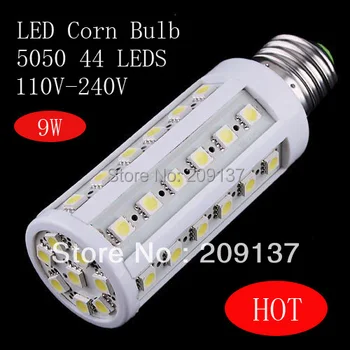 High quality 750LM 9W E27 B22 E14 led lamp 44 LED Corn Light Bulb 110V-240V Warm White/white free shipping
High quality 750LM 9W E27 B22 E14 led lamp 44 LED Corn Light Bulb 110V-240V Warm White/white free shipping