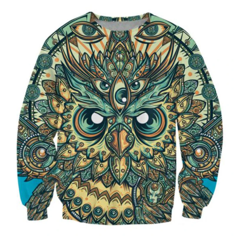 2018 New 3D Sweatshirts Men Crewneck Longsleeve Pullover Owl 3D Print Fashion Plus Size 5XL Harajuku Popular Tops
2018 New 3D Sweatshirts Men Crewneck Longsleeve Pullover Owl 3D Print Fashion Plus Size 5XL Harajuku Popular Tops