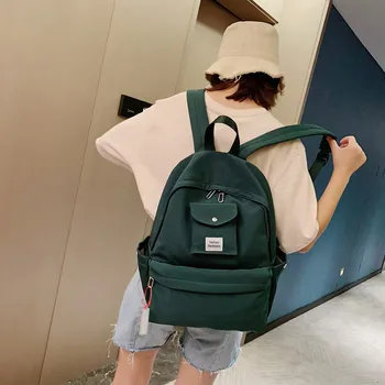 Unisex Backpack Student Nylon waterproof Bag Travel Bag Large Capacity Solid Middle Student Bag For Teena Mochilas Mujer mochila
Unisex Backpack Student Nylon waterproof Bag Travel Bag Large Capacity Solid Middle Student Bag For Teena Mochilas Mujer mochila