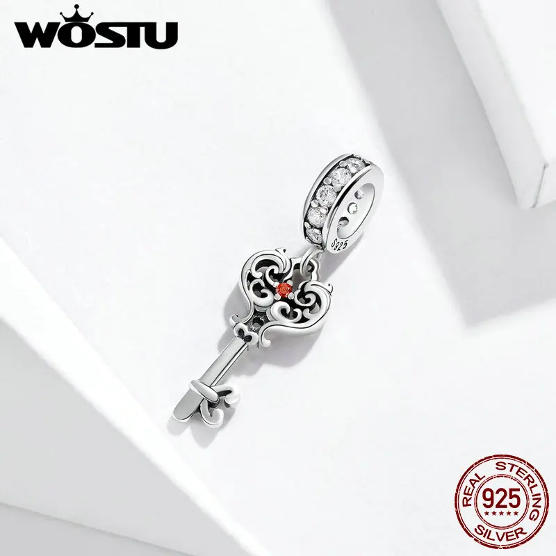 WOSTU Heartslock Key Dangle Charm Real 925 Sterling Silver Beads Fit Original DIY Bracelet Weeding Silver 925 Jewelry FNC092
WOSTU Heartslock Key Dangle Charm Real 925 Sterling Silver Beads Fit Original DIY Bracelet Weeding Silver 925 Jewelry FNC092