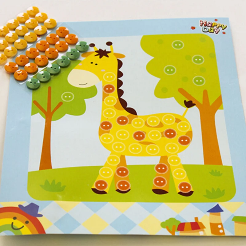 1pc New Children Craft Toys Button Puzzle Stickers Handmade Kids DIY Toys Gift Random
1pc New Children Craft Toys Button Puzzle Stickers Handmade Kids DIY Toys Gift Random