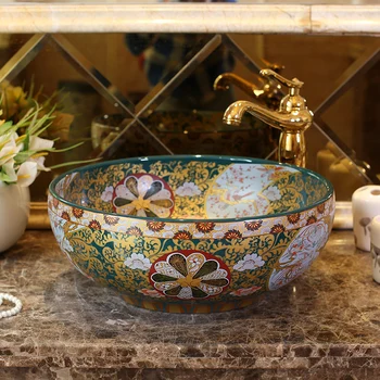 Western antique chinese ceramic colored bathroom basin hand wash bowls lavabo sink Bathroom sink jingdezhen ceramic lavabo sink
Western antique chinese ceramic colored bathroom basin hand wash bowls lavabo sink Bathroom sink jingdezhen ceramic lavabo sink
