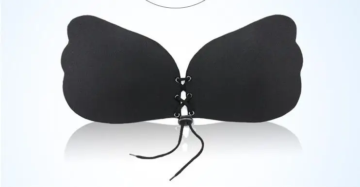 17 New Fashion Sexy Womens Strapless Binding Air Chest Paste Together To Hide The Bride Invisible Bra 8 Holes Europe hot sale 4