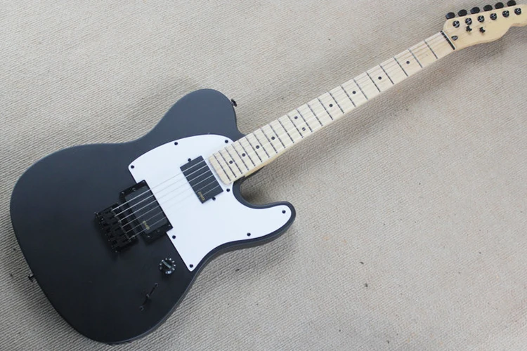 Factory Wholesale Matte Black Electric Guitar with EMG Pickups,White Pickguard,Black Hardwares,offering customized services
Factory Wholesale Matte Black Electric Guitar with EMG Pickups,White Pickguard,Black Hardwares,offering customized services