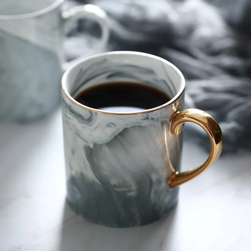 400ML Nordic Marble Pattern Ceramic Coffee Mugs European Style Simple Ceramic Tea Milk Cup Printed Wedding Gifts 9.7*8.7cm
400ML Nordic Marble Pattern Ceramic Coffee Mugs European Style Simple Ceramic Tea Milk Cup Printed Wedding Gifts 9.7*8.7cm