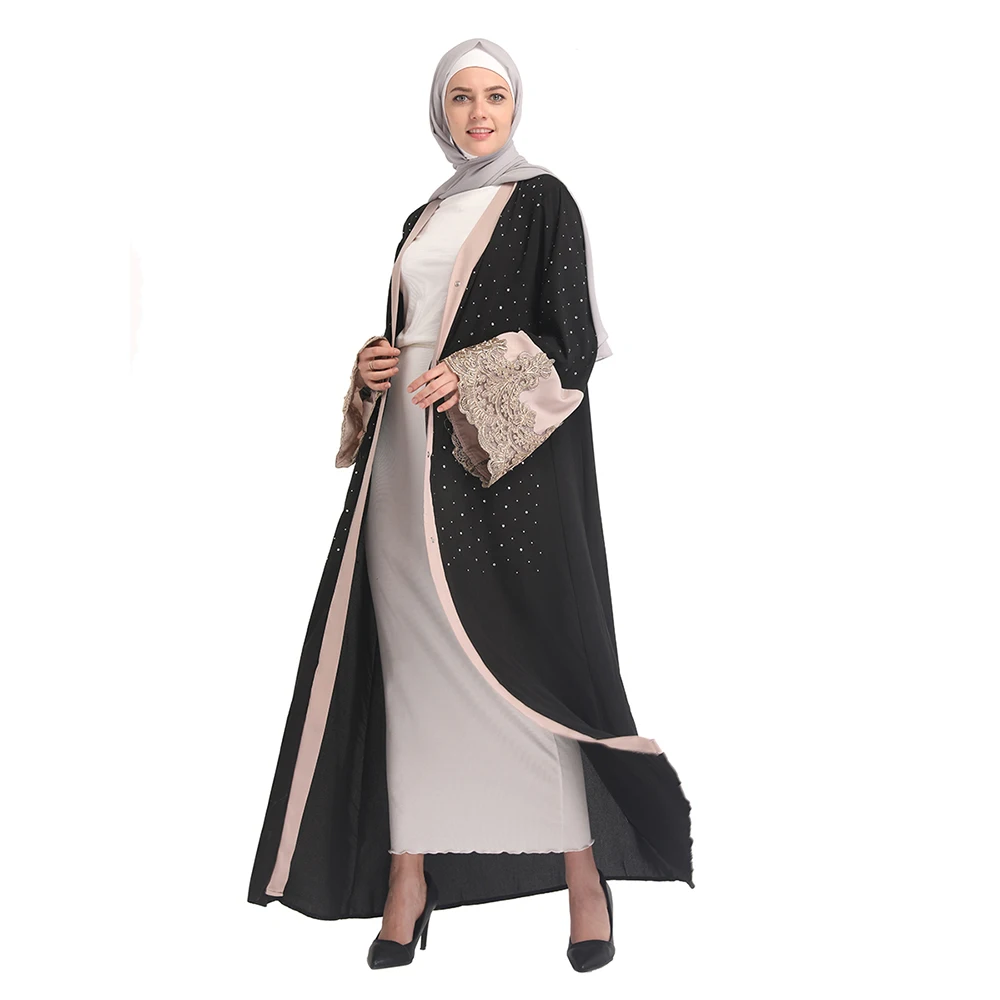 Muslim Women New Chiffon Abaya Arab Embroidery Kaftan Women Diamonds Cardigan Caftan Dresses without Scarf
Muslim Women New Chiffon Abaya Arab Embroidery Kaftan Women Diamonds Cardigan Caftan Dresses without Scarf