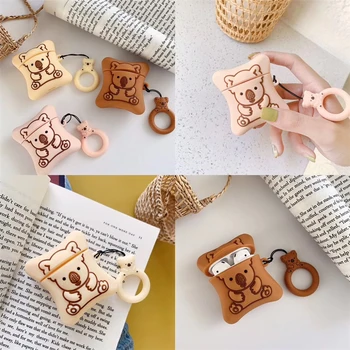 Super cute bear cake Silicone Case For Apple Airpods 1 2 INS lovely funny Ring Lanyard Hang Loop protective Cover
Super cute bear cake Silicone Case For Apple Airpods 1 2 INS lovely funny Ring Lanyard Hang Loop protective Cover