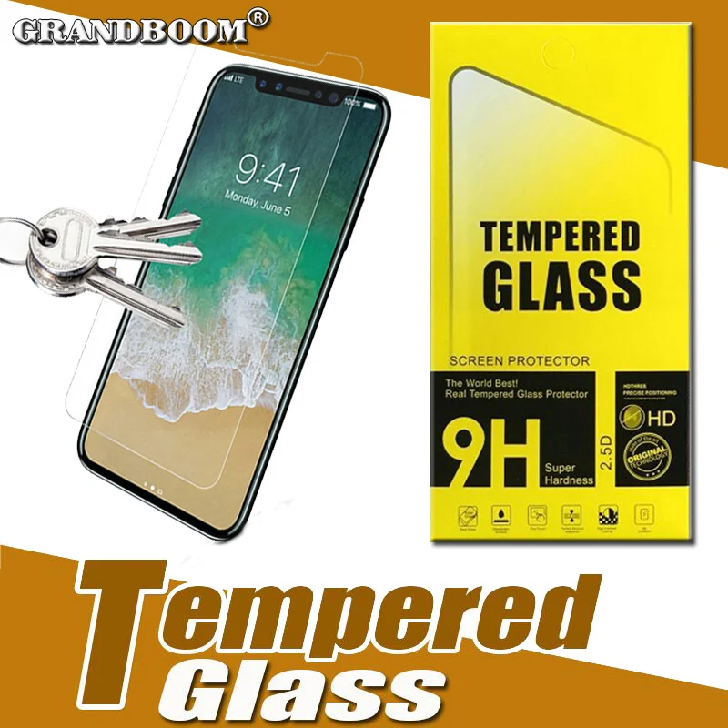 10pcs 0.26mm Premium Tempered Glass For iPhone 11 Pro Max XS XR X 8 7 6 6S Plus Screen Protector Protective Film With Packaging
10pcs 0.26mm Premium Tempered Glass For iPhone 11 Pro Max XS XR X 8 7 6 6S Plus Screen Protector Protective Film With Packaging