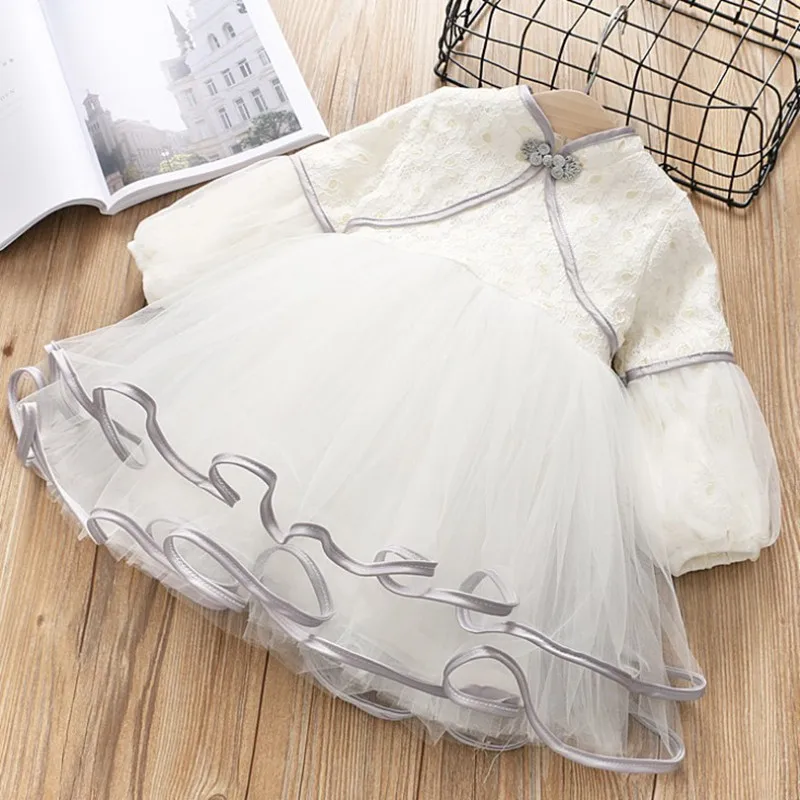 2019 Lantern Sleeve Girls Dresses Kids Party Clothes Princess Vestidos Chinese Style Birthday Dress Lace Flower Formal Dress
2019 Lantern Sleeve Girls Dresses Kids Party Clothes Princess Vestidos Chinese Style Birthday Dress Lace Flower Formal Dress