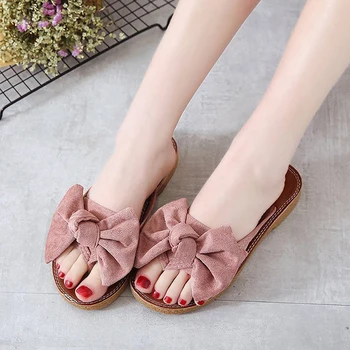 Bow Sweet Student Slippers Female Flat Shoes Casual Beach Sandals Slip Non-slip Flip-flops Flat Slippers
Bow Sweet Student Slippers Female Flat Shoes Casual Beach Sandals Slip Non-slip Flip-flops Flat Slippers