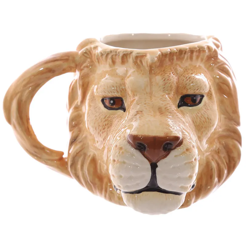 Creative 3D Stereo Lion Head Ceramic Cup Hand-painted Ceramic Coffee Cup Animal Mark Cup Send Birthday Gift AG714
Creative 3D Stereo Lion Head Ceramic Cup Hand-painted Ceramic Coffee Cup Animal Mark Cup Send Birthday Gift AG714