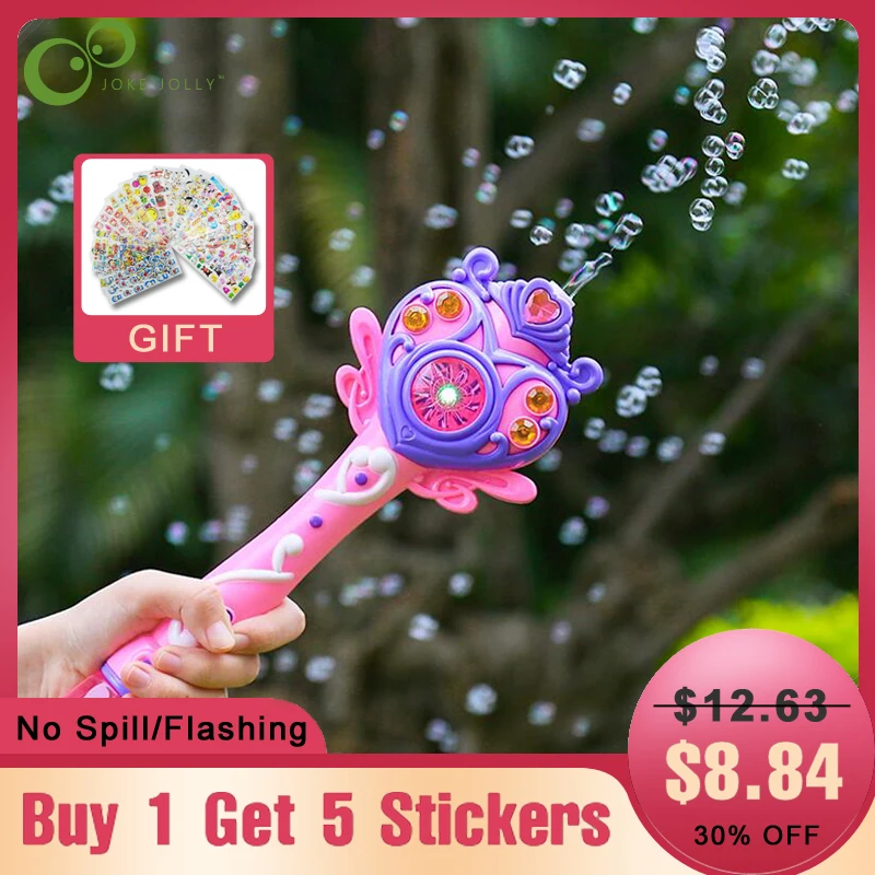 Kids Magic Wand Bubble Gun Blower Toy Electric Magic Automatic Soap Bubble Machine Light Music Outdoor Toy for Girl GYH
Kids Magic Wand Bubble Gun Blower Toy Electric Magic Automatic Soap Bubble Machine Light Music Outdoor Toy for Girl GYH