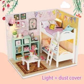 Toys for Girls DIY Wooden Pink Girl House Miniaturas with Furniture DIY Miniature House Dollhouse Birthday Gifts M013 M026
Toys for Girls DIY Wooden Pink Girl House Miniaturas with Furniture DIY Miniature House Dollhouse Birthday Gifts M013 M026