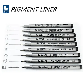 STA 9 pcs/Set Water Based Brush Markers Different Size Pigment Liner Triangular Fineliner Pens for Art Supplies Stationery
STA 9 pcs/Set Water Based Brush Markers Different Size Pigment Liner Triangular Fineliner Pens for Art Supplies Stationery