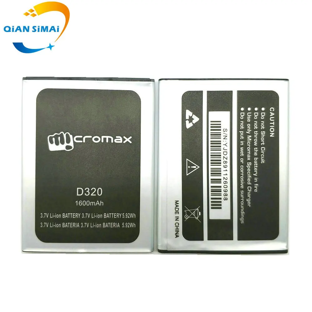 New original High Quality Micromax D320 Battery 3.7V for phone in stock+ Track Code+ Free shipping | Мобильные телефоны и