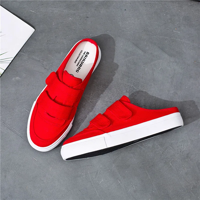 Women Red Shoes Vulcanized Slip on Loafers Hook Loop Solid Color Casual Shoes Lady Sneakers Flat Heel Cloth White Shoe All Match
Women Red Shoes Vulcanized Slip on Loafers Hook Loop Solid Color Casual Shoes Lady Sneakers Flat Heel Cloth White Shoe All Match