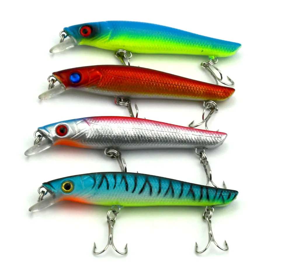 4pcs Artificial Minnow Fishing Lures China Hard Plastic Tackles Fishing Hooks 3D Fish Eye Fishing Wobblers 10cm 8.8g
4pcs Artificial Minnow Fishing Lures China Hard Plastic Tackles Fishing Hooks 3D Fish Eye Fishing Wobblers 10cm 8.8g