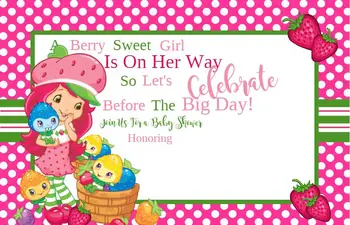 Strawberry Shortcake Customized Birthday Banner photography filming booth Baby Shower Poster Flyer Background Backdrop
Strawberry Shortcake Customized Birthday Banner photography filming booth Baby Shower Poster Flyer Background Backdrop
