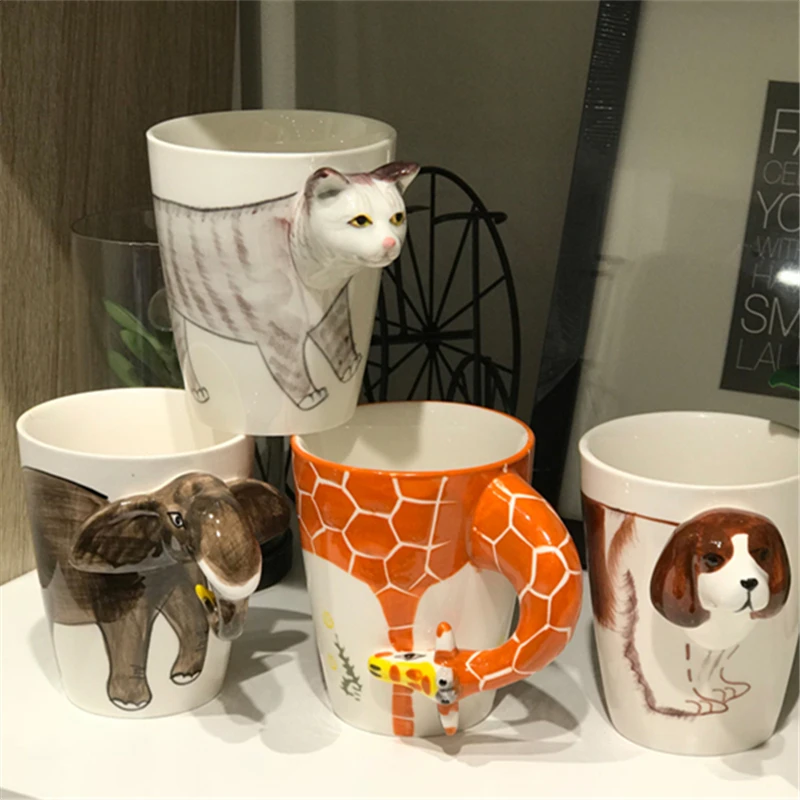 Cartoon Mug Coffee Dog Mug, Animals Tea Cup Creative Hand Painted 3D Dog Ceramic Mug, Gift for Lovers Kids Friends
Cartoon Mug Coffee Dog Mug, Animals Tea Cup Creative Hand Painted 3D Dog Ceramic Mug, Gift for Lovers Kids Friends
