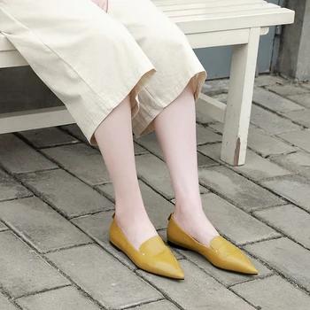 VALLU Flat Shoes Woman 2019 Spring Female Ballet Flats Slip On Loafers Genuine Leather Soft Moccasins Office Lady Dress shoes
VALLU Flat Shoes Woman 2019 Spring Female Ballet Flats Slip On Loafers Genuine Leather Soft Moccasins Office Lady Dress shoes