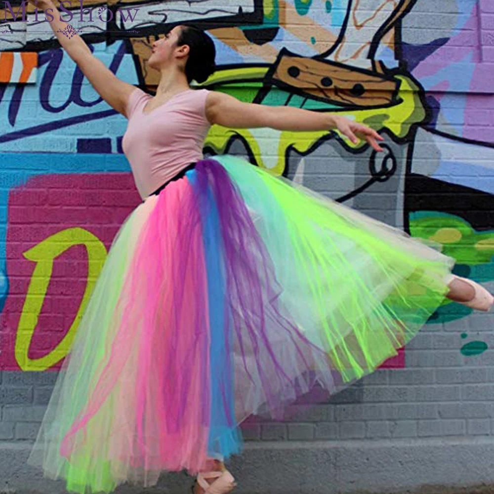 Fashion Women Rainbow Tulle Carnival Skirt Striped Long Short Mesh Skirt Fancy Party Dance Cosplay Holiday Costume A Line Skirt
Fashion Women Rainbow Tulle Carnival Skirt Striped Long Short Mesh Skirt Fancy Party Dance Cosplay Holiday Costume A Line Skirt