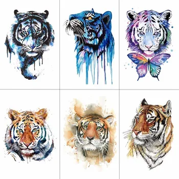 HXMAN Tiger Temporary Watercolor Tattoo Sticker Waterproof Women Fashion Fake Body Art Arm Tattoos 9.8X6cm Kids Hand Tatoo A-044
HXMAN Tiger Temporary Watercolor Tattoo Sticker Waterproof Women Fashion Fake Body Art Arm Tattoos 9.8X6cm Kids Hand Tatoo A-044