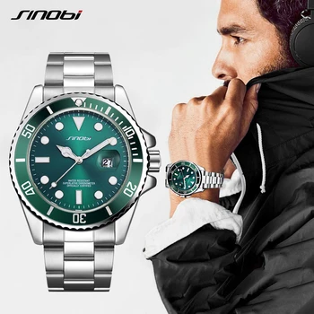 SINOBI Business Luxury Men's Watch Casual Quartz Stainless Steel Clock Military Luminous Waterproof Male Wristwatch Reloj Hombre
SINOBI Business Luxury Men's Watch Casual Quartz Stainless Steel Clock Military Luminous Waterproof Male Wristwatch Reloj Hombre